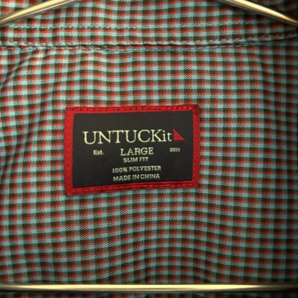 UNTUCKit Wrinkle-free Performance Symington Dress Shirt Plaid Button Down - Picture 4 of 10